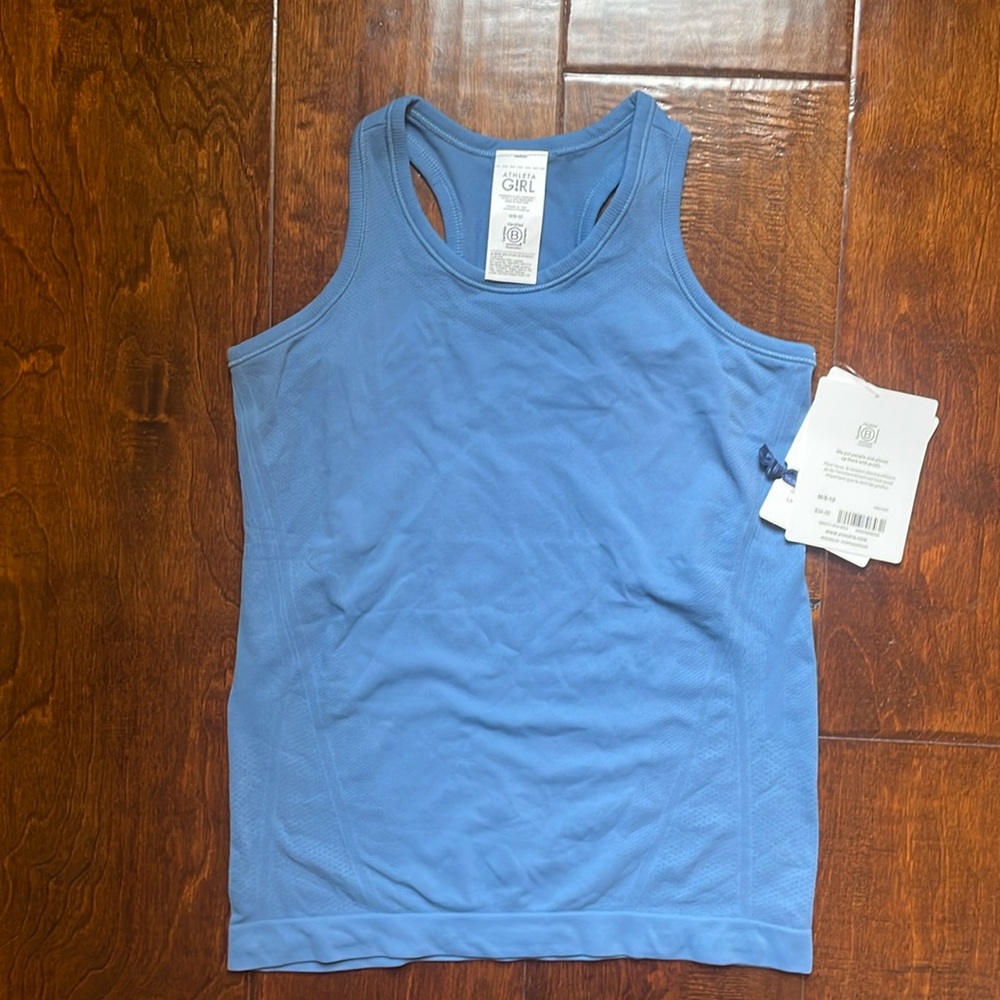 Athleta Girl blue Power up tank Size Medium (8-10)